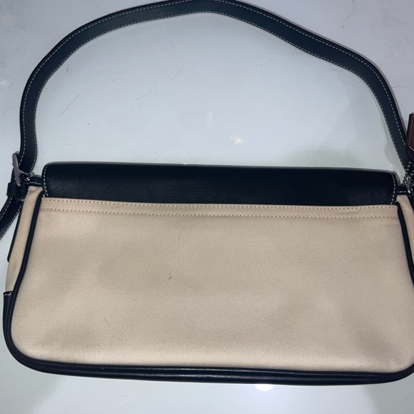 Coach Y2K Hampton Shoulder Bag 7702 in Leather and Canvas - Picture 8 of 11